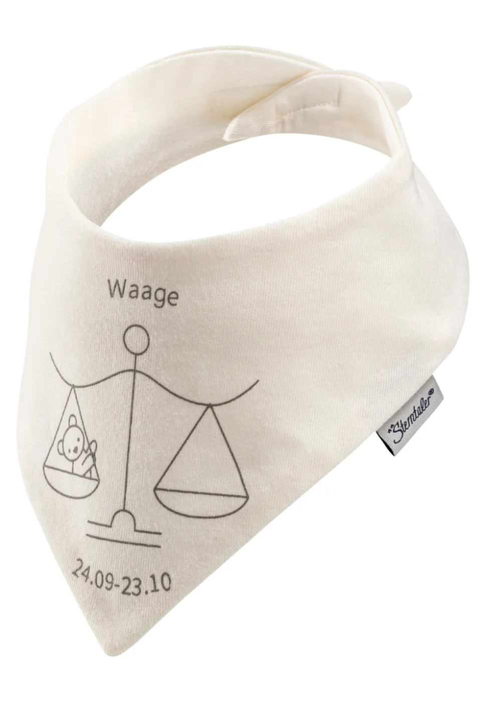 Halstuch mit Klettverschluss und Sternzeichen Motiv
