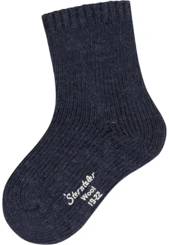 Kindersocken mit Wollanteil, uni