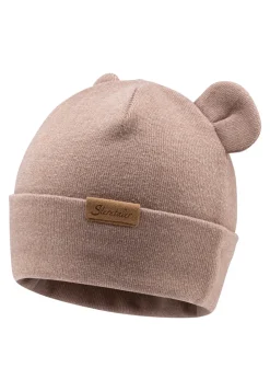 Klassische Strick-Beanie mit Umschlag