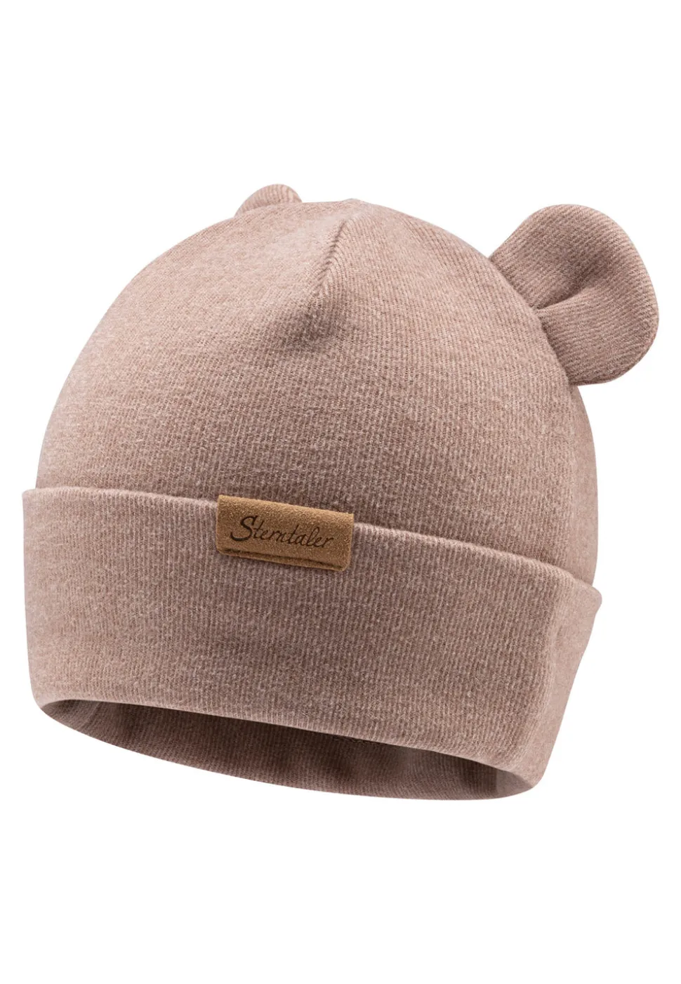 Klassische Strick-Beanie mit Umschlag