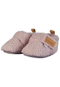 Krabbelschuh Bouclé mit Sternensohle