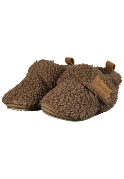 Krabbelschuh Bouclé mit Sternensohle
