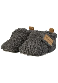 Krabbelschuh Bouclé mit Sternensohle