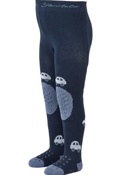 Krabbelstrumpfhose Auto mit ABS & Vollplüsch