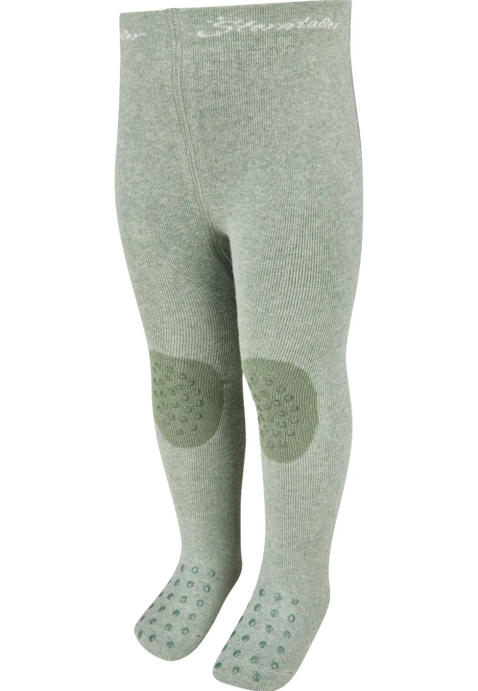 Krabbelstrumpfhose uni mit ABS-Noppen & Innenfrottee