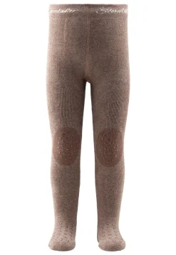 Krabbelstrumpfhose uni mit ABS-Noppen & Innenfrottee