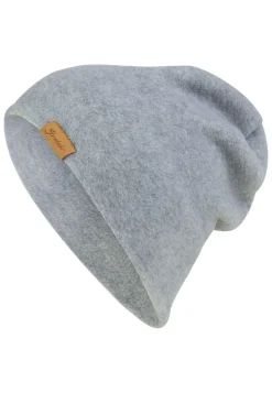 Melange-Beanie aus Microfleece
