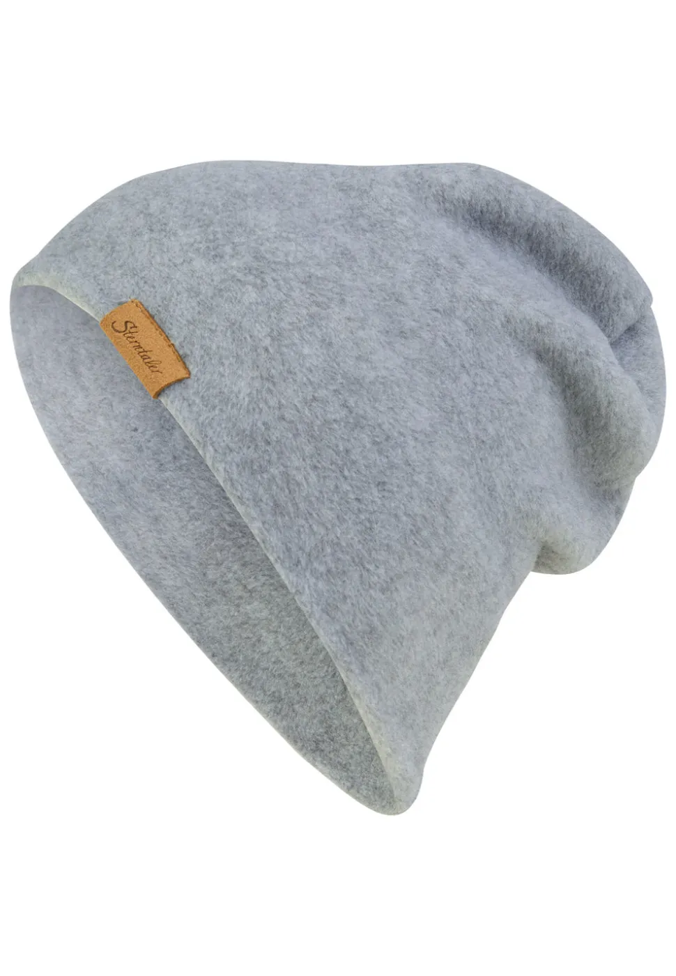 Melange-Beanie aus Microfleece