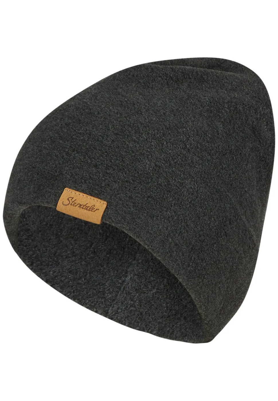 Melange-Beanie aus Microfleece