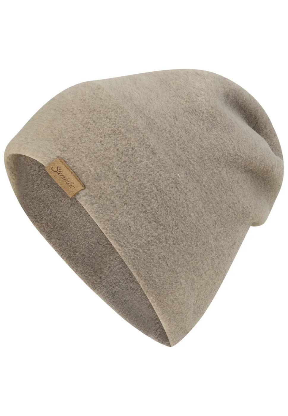 Melange-Beanie aus Microfleece