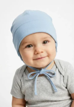 OCS Beanie mit Ohrenklappen & Bindeband aus Bio-Baumwolle