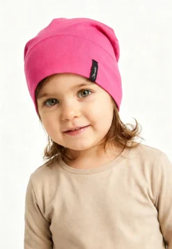 OCS Beanie unifarben aus Bio-Baumwolle