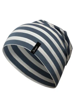 OCS Slouch-Beanie geringelt aus Bio-Baumwolle