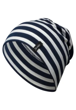 OCS Slouch-Beanie geringelt aus Bio-Baumwolle