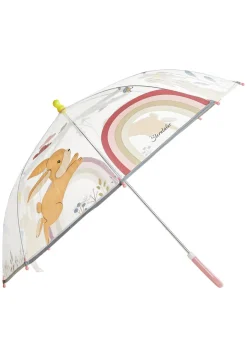 Regenschirm Hanni – transparent mit Reflektoren