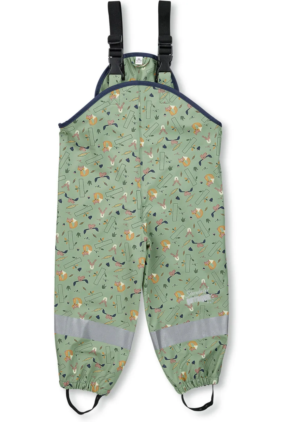 Regenträgerhose Waldtiere ungefüttert, wasserdicht