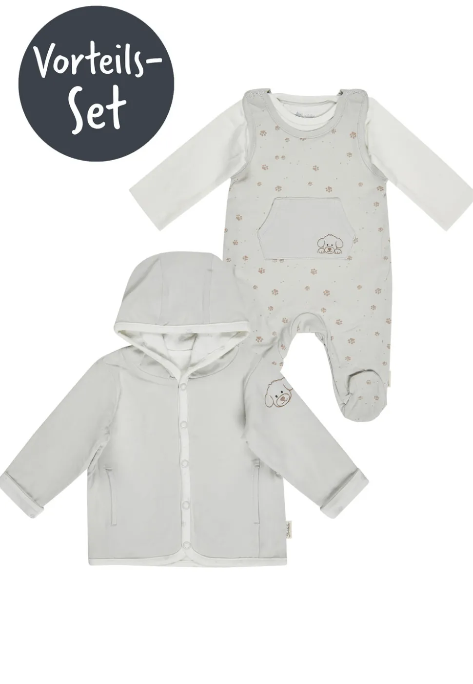Set Babyjacke und Strampler