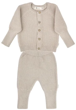 Set Jacke und Hose Strick Baumwolle