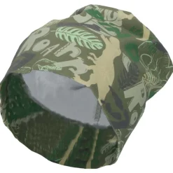 Slouch-Beanie bedruckt mit Dinosaurier in grün