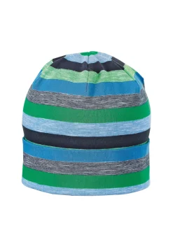 Slouch-Beanie Ringel mit Farbeffekt & UV-Schutz 50+