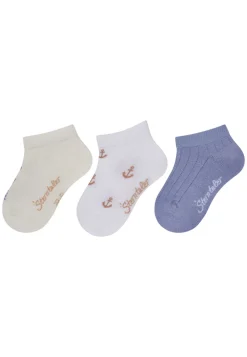 Sneaker Socken 3er Pack Hippo und Anker