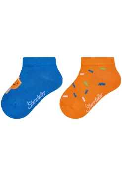Sneaker Socken 2er Pack mit Eis-am-Stiel-Motiv
