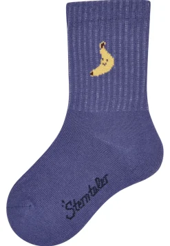 Socken Banane – Lang mit Rippen & Bananenmotiv