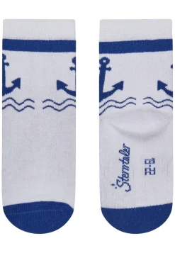 Socken 3er Pack Anker Wellen