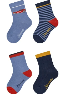 Socken 4er Pack Auto Ringel