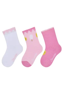 Socken 3er Pack mit Herz- und Eis-Motiven