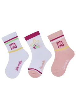 Socken 3er Pack mit Kita-Kind-Motiv