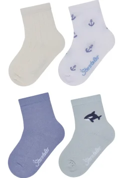 Socken 4er Pack mit maritimen Motiven