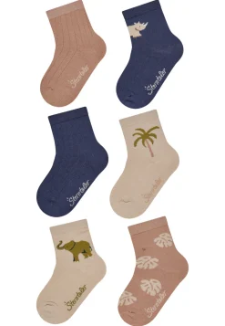 Socken 6er Pack mit Safari-Motiven