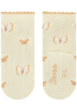 Socken 4er Pack mit Schmetterlings- und Sonnenmotiven