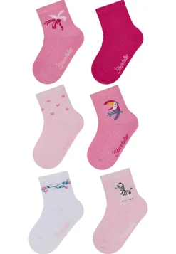 Socken 6er Pack mit sommerlichen Tiermotiven