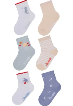 Socken 6er Pack mit Unterwasser-Motiven