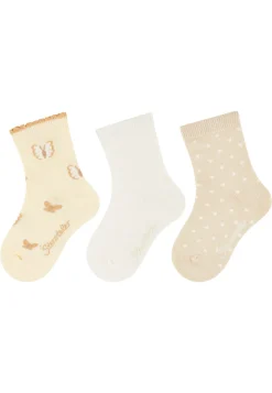 Socken 3er Pack Schmetterling Punkte