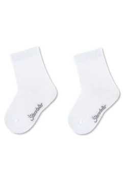 Socken 2er-Pack uni aus Baumwollmischung