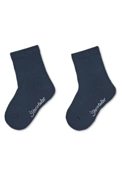 Socken 2er-Pack uni aus Baumwollmischung