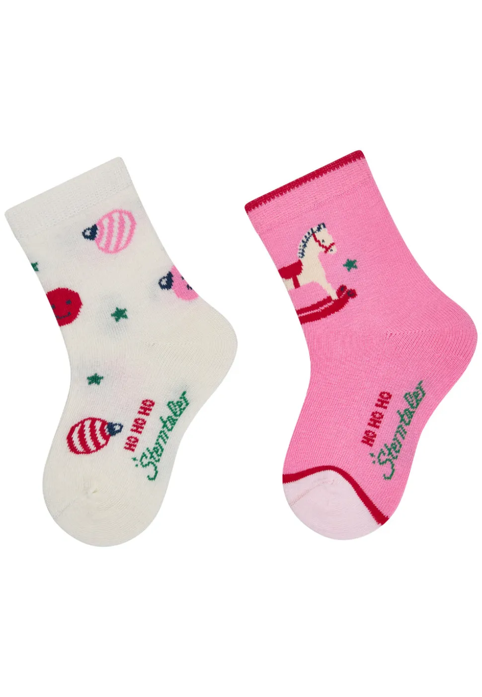 Socken 2er Pack Weihnachten Schaukelpferd