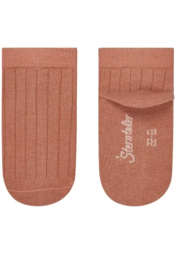 Socken kurz 3er Pack Punkte Blume