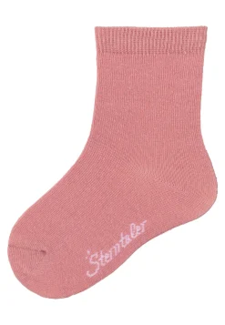 Socken uni mit hohem Baumwollanteil