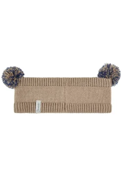 Stirnband Bär mit Pompons und Fleece