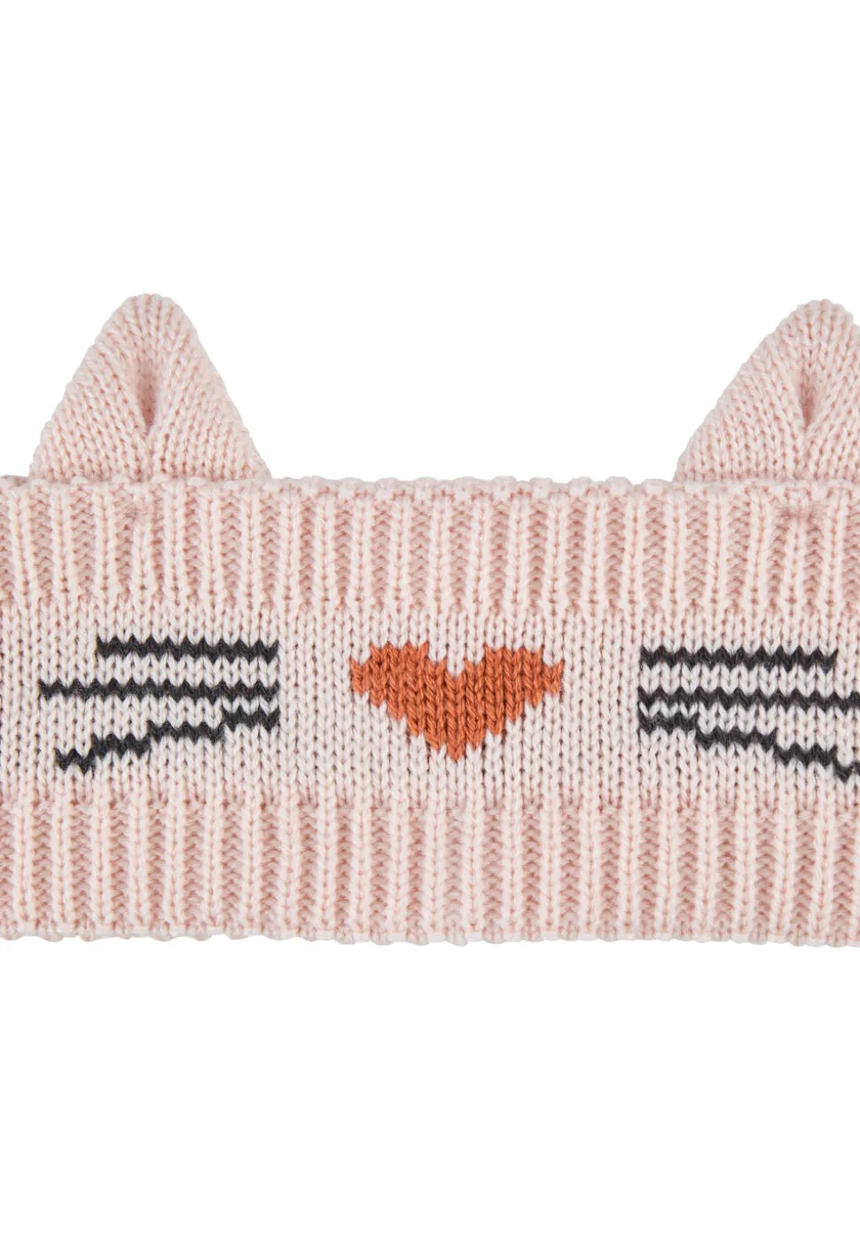 Stirnband Katze mit Ohren und Fleece-Futter