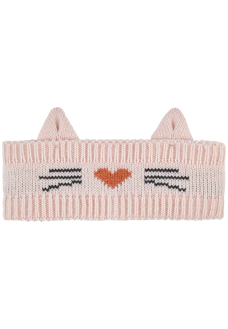 Stirnband Katze mit Ohren und Fleece-Futter