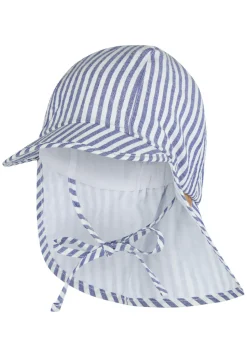 Streifenschirmmütze - mit Nackenschutz