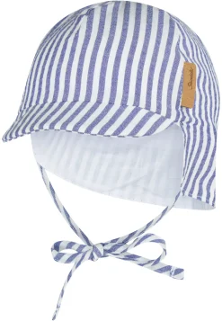 Streifen-Schirmmütze mit Nackenschutz