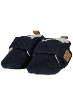 Strick-Krabbelschuhe mit Teddyfutter