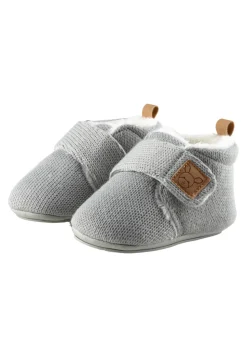 Strick-Krabbelschuhe mit Teddyfutter