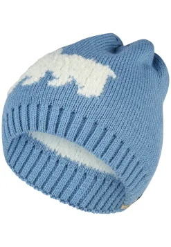 Strickmütze Eisbär aus Bouclegarn